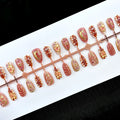 Press-On Nails Floral-Embellished Reusable & Comfortable Fit