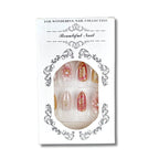 Press-On Nails Floral Embellished Reusable & Easy Application