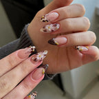 Press-On Nails Floral Embellished Reusable Set