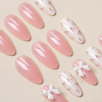 Press-On Nails Floral Embellished Self-Adhesive & Long-Lasting
