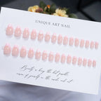 Press-On Nails Floral Embellished Self-Adhesive & Reusable