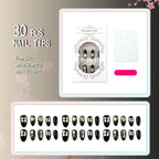 Press-On Nails Floral-Embossed Reusable & Easy Application