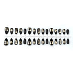 Press-On Nails Floral-Embossed Reusable & Easy Application