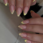 Press-On Nails Floral & French Tip Multiple Sizes