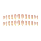 Press-On Nails Floral & French Tip Multiple Sizes