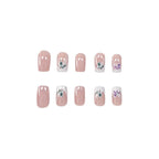Press-On Nails Floral French Tip Set of 24