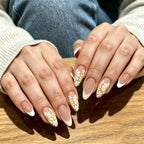 Press-On Nails Floral French Tips Set of 24