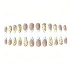 Press-On Nails Floral French Tips Set of 24