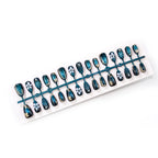 Press-On Nails Floral Gel Finish Hypoallergenic