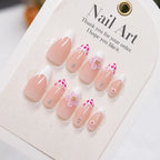 Press-On Nails Floral Gem Accents Easy Application