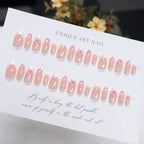 Press-On Nails Floral Gem Accents Easy Application