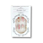 Press-On Nails Floral Gem Accents Easy Apply & Reusable