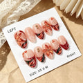 Press-On Nails Floral & Gem Accents Peel-And-Stick