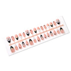 Press-On Nails Floral & Gem Embellished Reusable