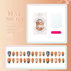 Press-On Nails Floral & Gemstone Acrylic Comfort Fit