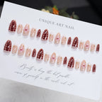 Press-On Nails Floral & Glitter Glue-Free