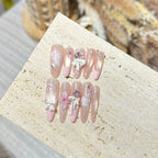 Press-On Nails Floral Glossy Peel & Press