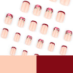 Press-On Nails Floral & Gradient Easy Application