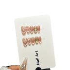 Press-On Nails Floral & Heart Design Peel & Stick