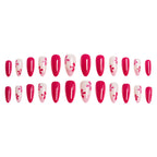 Press-On Nails Floral Jelly Customizable Length