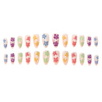 Press-On Nails Floral Jelly Long-Lasting