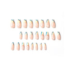 Press-On Nails Floral Layered Design & Easy Application