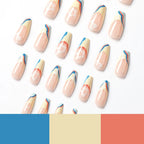 Press-On Nails Floral Layered Design & Easy Application