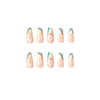 Press-On Nails Floral Layered Design & Easy Application
