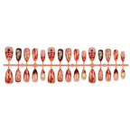 Press-On Nails Floral Nail Art No Glue Lightweight