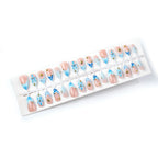 Press-On Nails Floral & Ocean Design Reusable