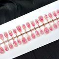 Press-On Nails Floral Ombre Reusable Easy Adhesive