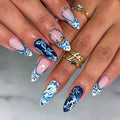 Press-On Nails Floral & Ornamental Strong Adhesive Comfort Fit