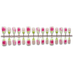 Press-On Nails Floral Pattern Easy Application & Comfortable Fit