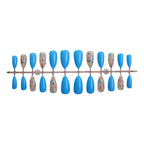 Press-On Nails Floral Pattern Self-Adhesive & Multiple Sizes