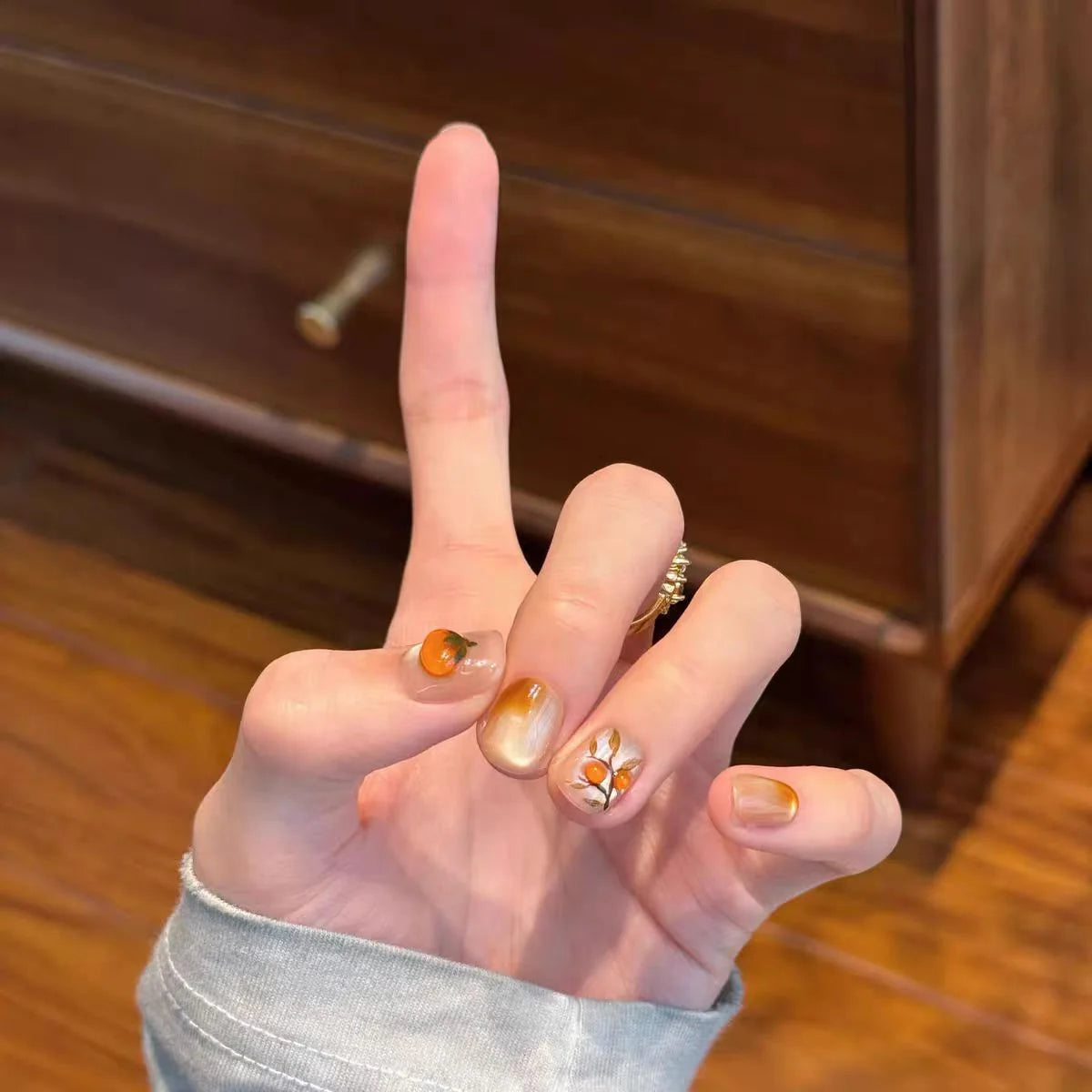 Press-On Nails Floral Patterns Easy Application & Comfortable Fit