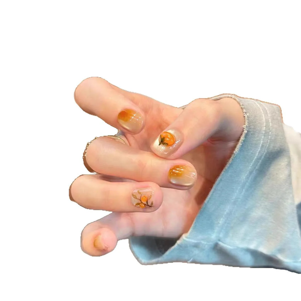 Press-On Nails Floral Patterns Easy Application & Comfortable Fit