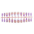 Press-On Nails Floral & Pearl Design Comfortable Fit
