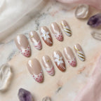 Press-On Nails Floral Peel-And-Stick Comfortable Fit