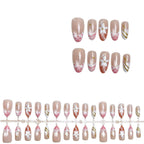 Press-On Nails Floral Peel-And-Stick Comfortable Fit