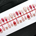 Press-On Nails Floral Peel-And-Stick & Long-Lasting
