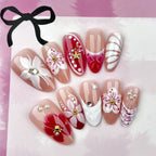 Press-On Nails Floral Peel-And-Stick & Long-Lasting