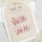 Press-On Nails Floral Peel And Stick Long-Lasting Wear