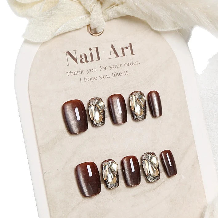 Press-On Nails Floral Peel And Stick Long-Lasting Wear