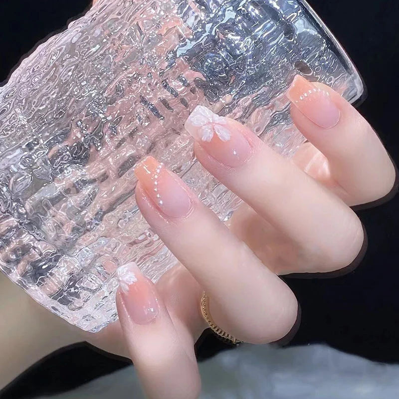 Press-On Nails Floral Peel & Stick