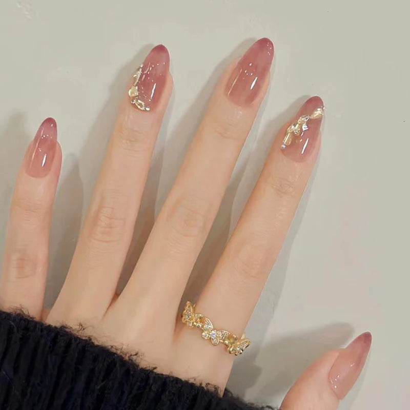 Press-On Nails Floral Peel & Stick