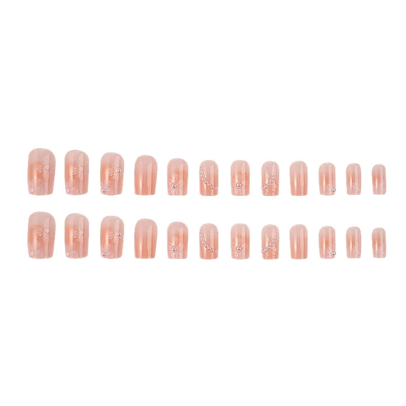 Press-On Nails Floral Peel & Stick