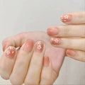 Press-On Nails Floral Peel & Stick Flexible Fit