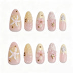 Press-On Nails Floral Peel & Stick Long-Lasting