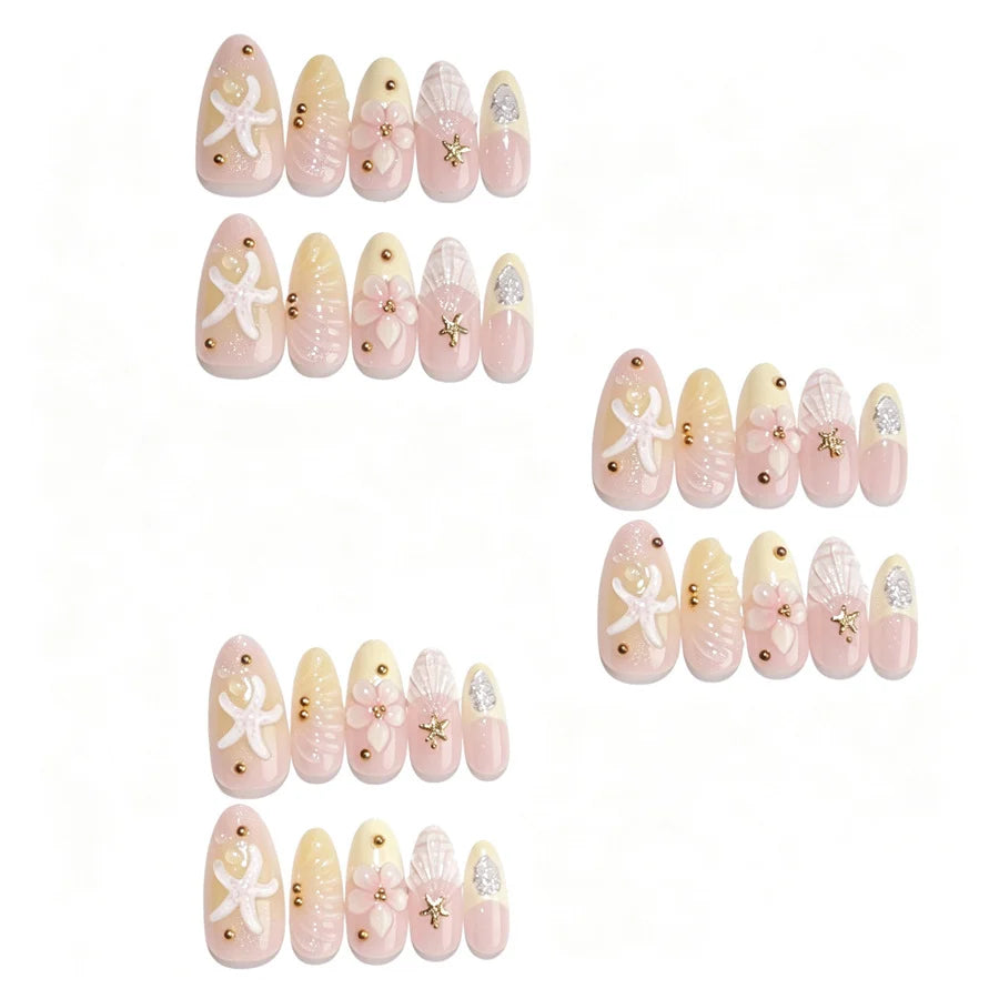 Press-On Nails Floral Peel & Stick Long-Lasting