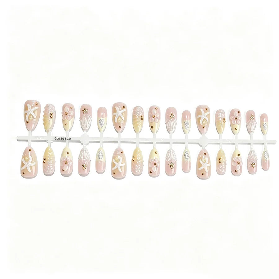 Press-On Nails Floral Peel & Stick Long-Lasting